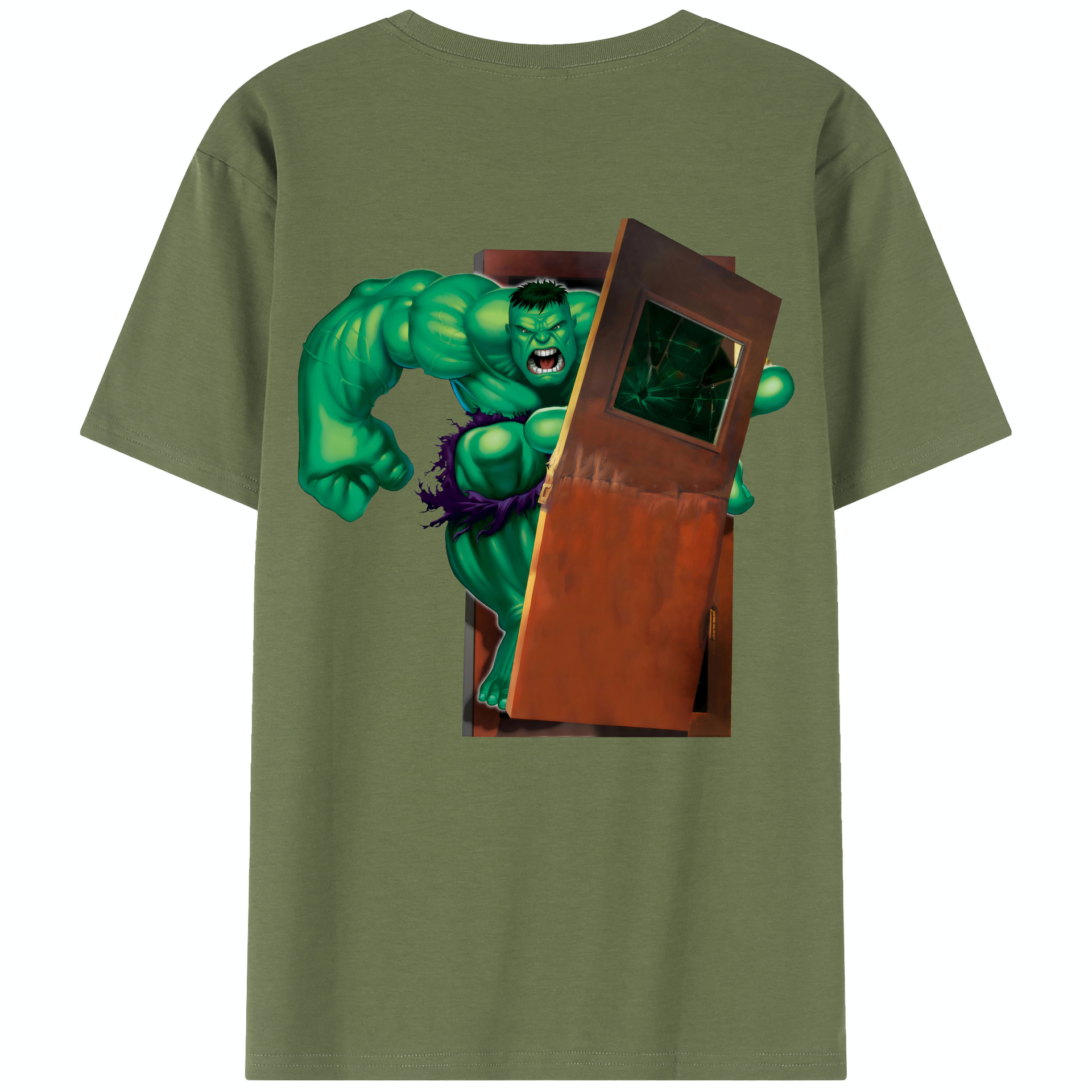 （画像用） アベンジャーズ The Avengers 綿100％半袖Tシャツ（背面プリント）